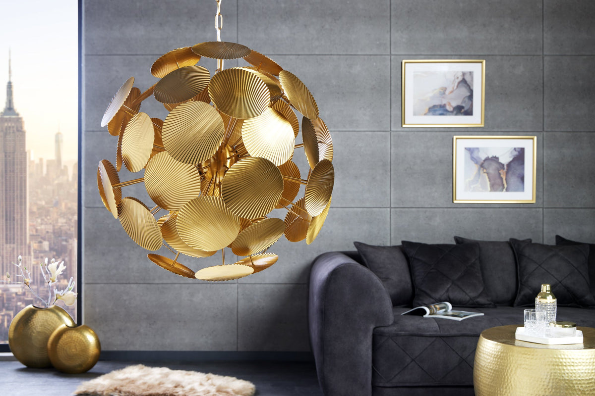 Moderne Design Hängeleuchte INFINITY HOME 65cm gold Pendelleuchte