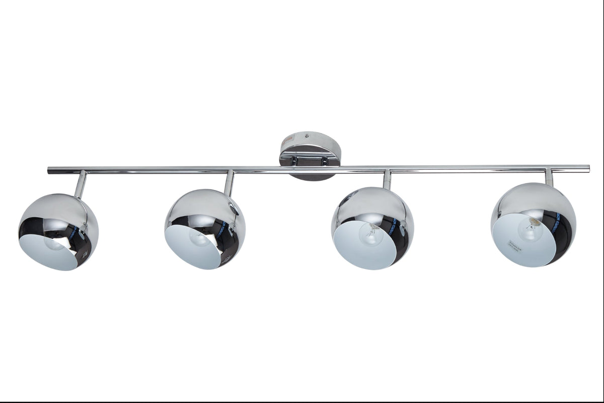 Moderne plafonnière BUBBLE 105cm argent chrome suspension