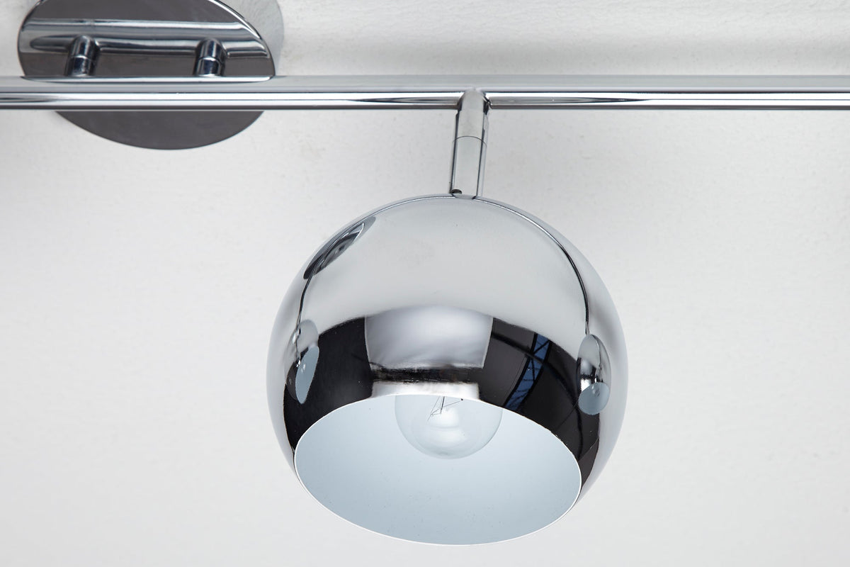 Moderne plafonnière BUBBLE 105cm argent chrome suspension