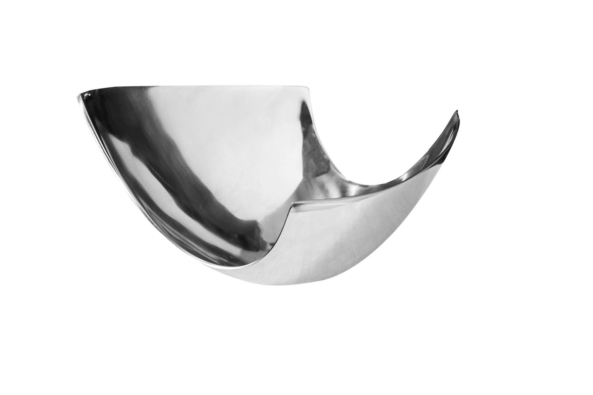 Moderne Schale ABSTRACT 35cm Aluminium poliert Dekoration