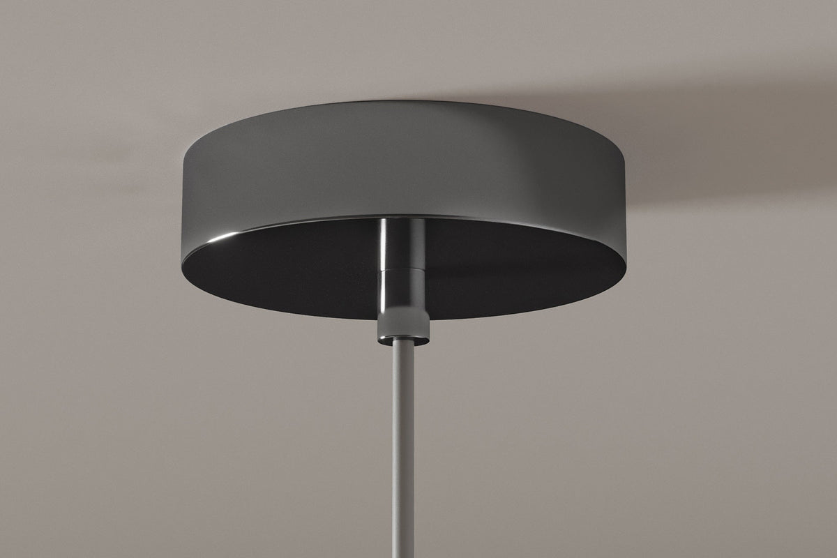 Pendant lamp LIQUID DIAMOND 20cm glass smoked look