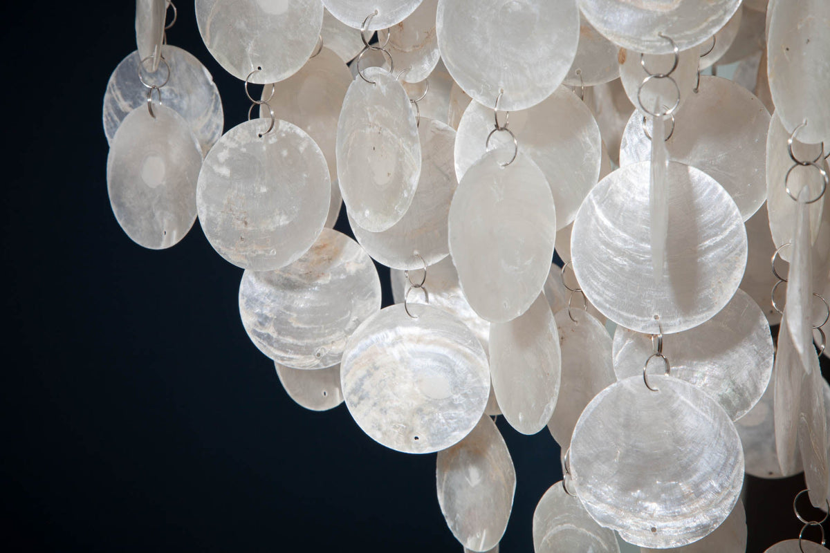 Pendant lamp SHELL REFLECTIONS 80cm nacre