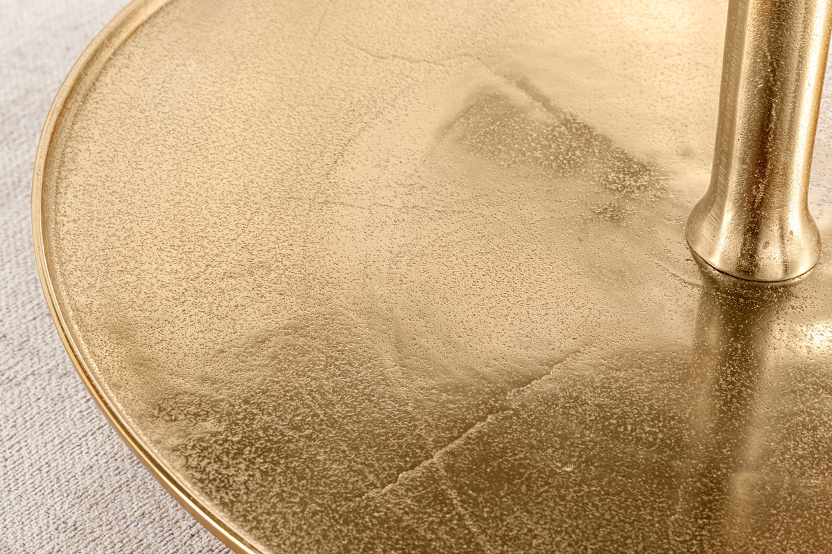 Présentoir à gâteaux design XXL ABSTRAIT 150cm en métal doré à cinq étages fait main