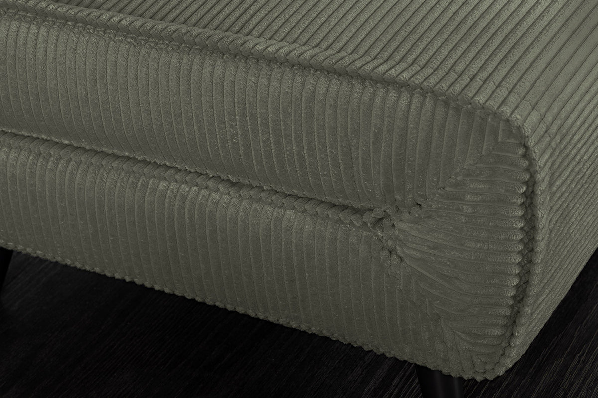 Retro fauteuil-lit SMART MULTIFUNCTION 100cm vert Cord fonction lit incl. coussin