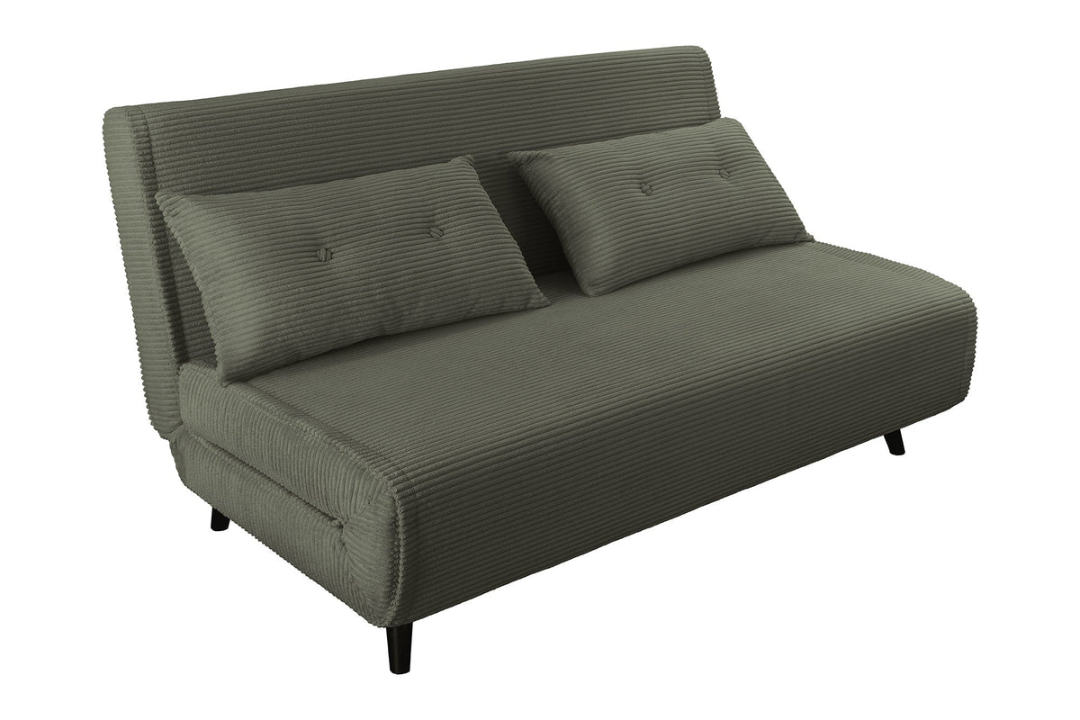 Retro fauteuil-lit SMART MULTIFUNCTION 140cm vert Cord fonction lit incl. coussin