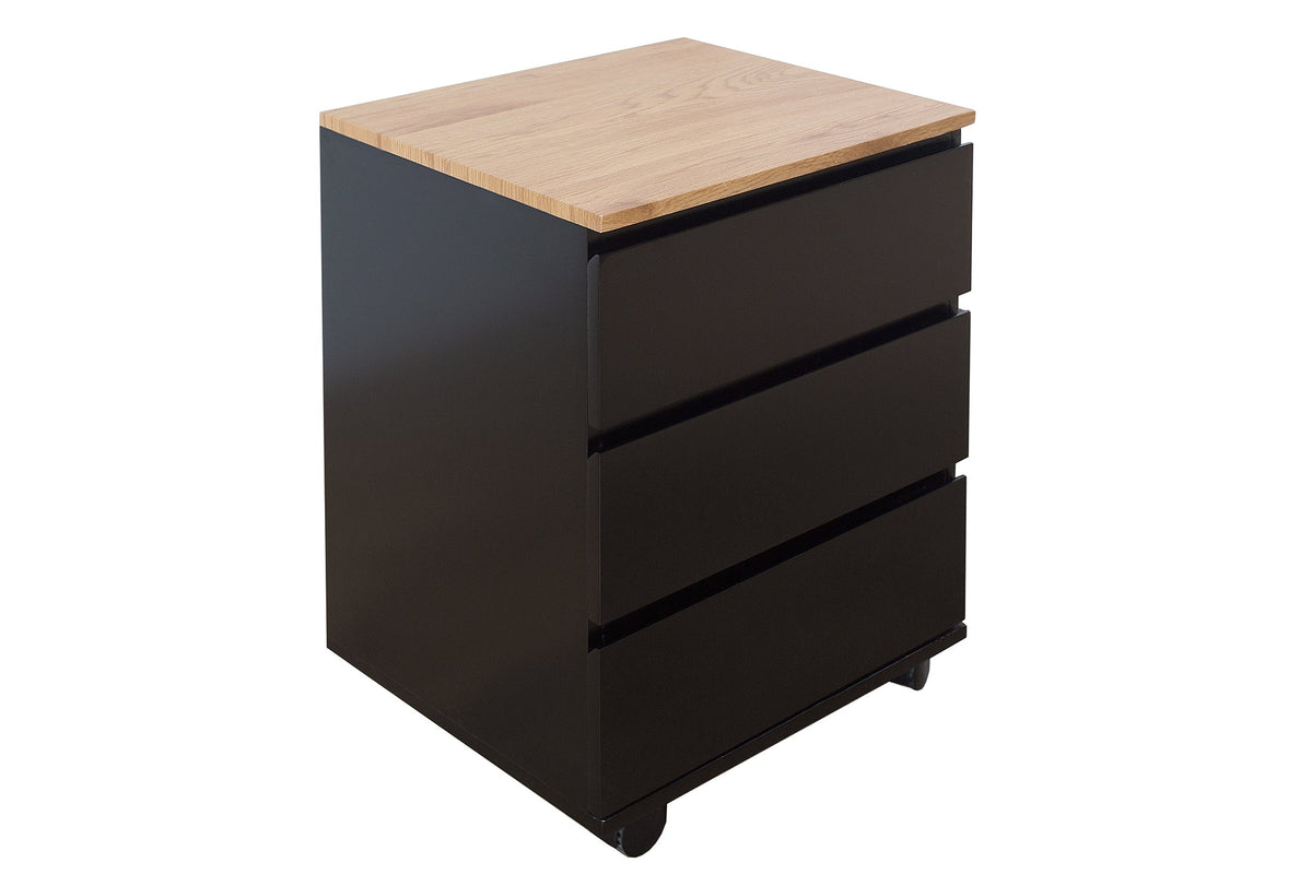 Roll conteneur moderne BIG DEAL 46cm chêne noir mat