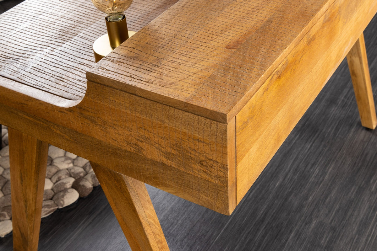 Secrétaire massif MONSOON 120cm bureau en manguier