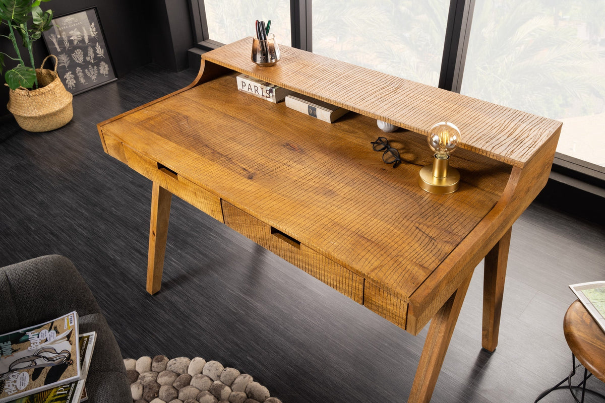 Secrétaire massif MONSOON 120cm bureau en manguier