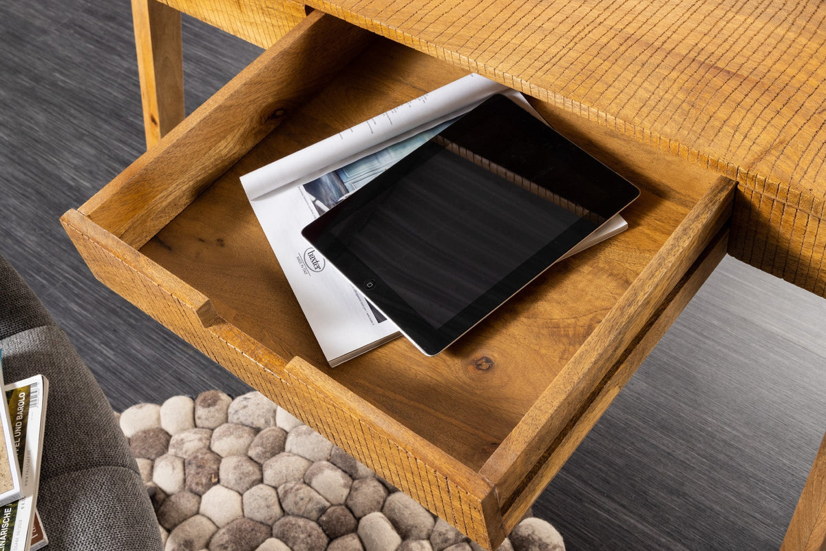Secrétaire massif MONSOON 120cm bureau en manguier