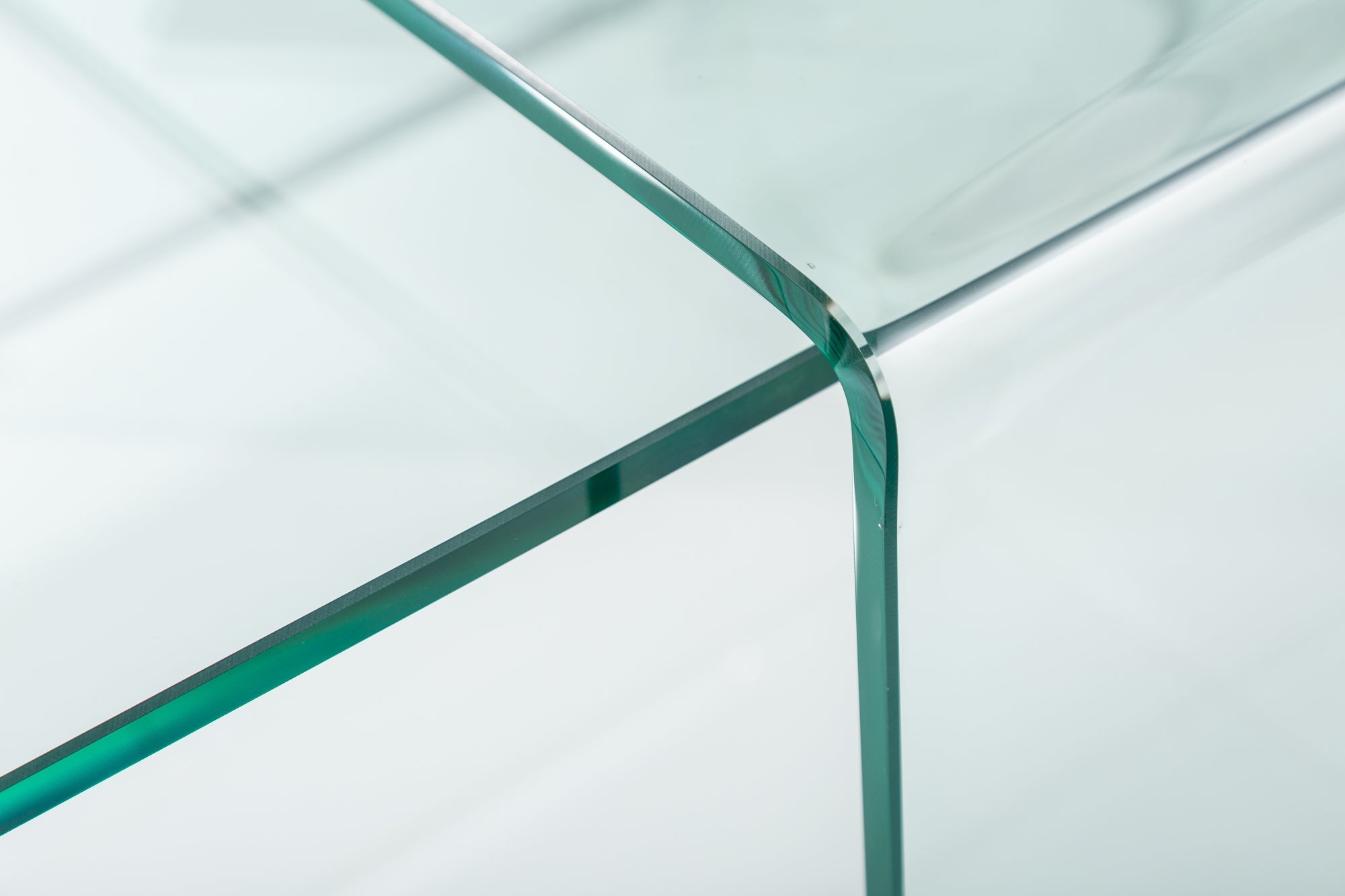 Set de 2 tables basses en verre de haute qualité FANTOME 100cm transparent
