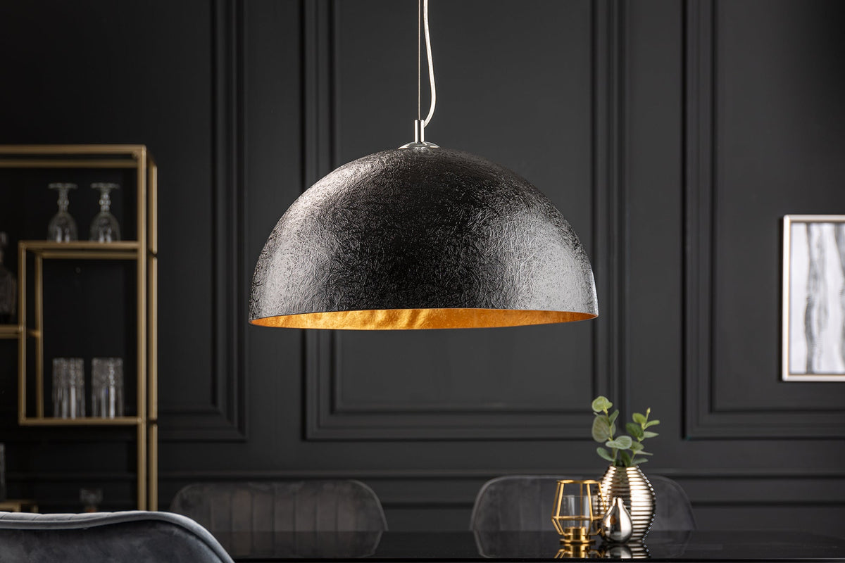 Suspension design élégant GLOW 50cm lampe suspendue or noir
