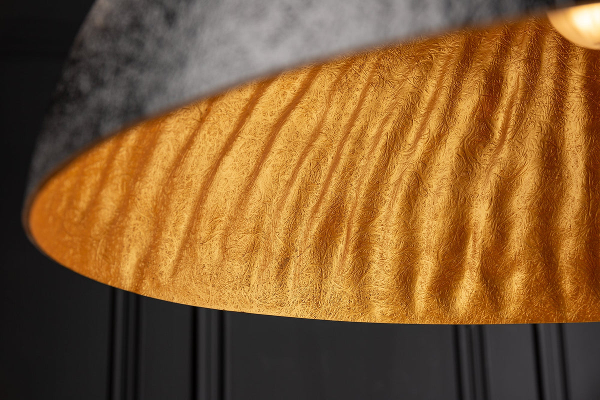Suspension design élégant GLOW 70cm lampe suspendue or noir