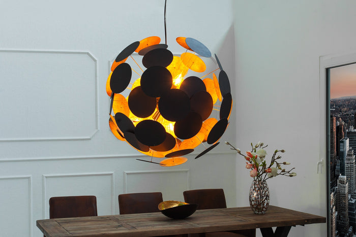 Suspension design moderne INFINITY HOME 70 cm or noir