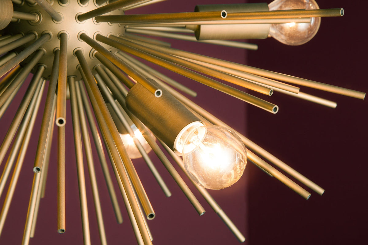 Suspension élégante SUNLIGHT 50 cm dorée mate