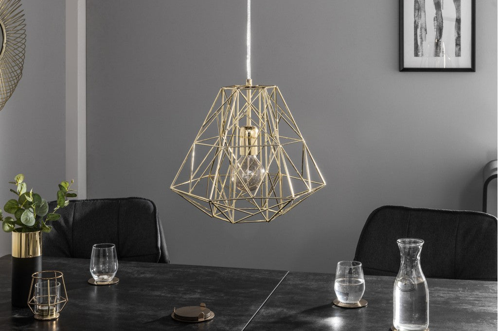 Suspension filigrane CAGE S or Design industriel