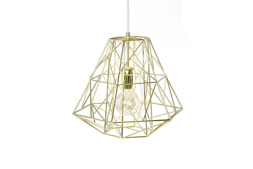 Suspension filigrane CAGE S or Design industriel