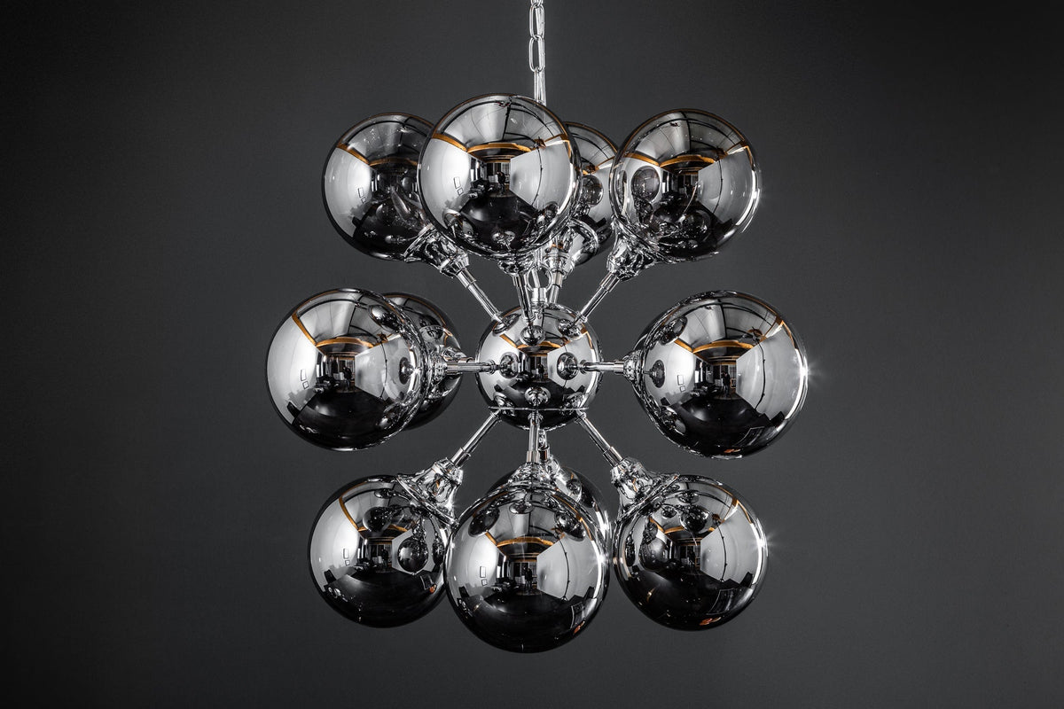 Suspension GALAXY 72 cm argentée – design moderne