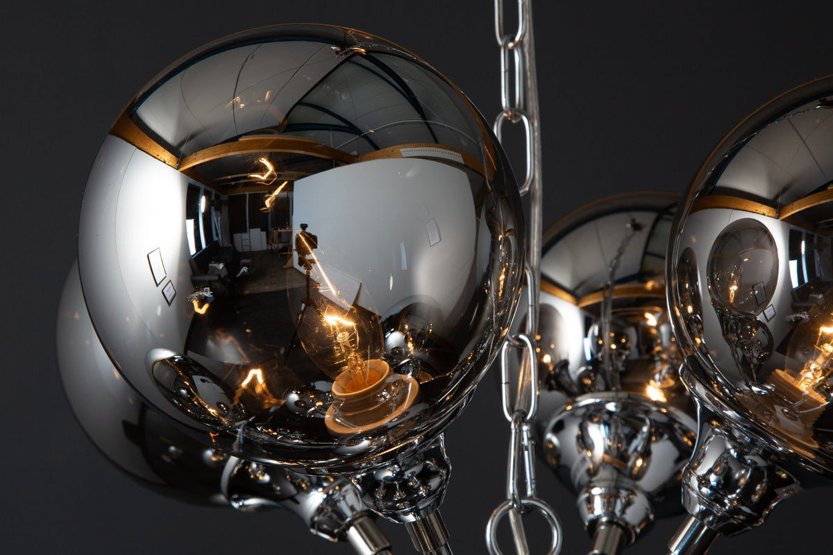Suspension GALAXY 72 cm argentée – design moderne