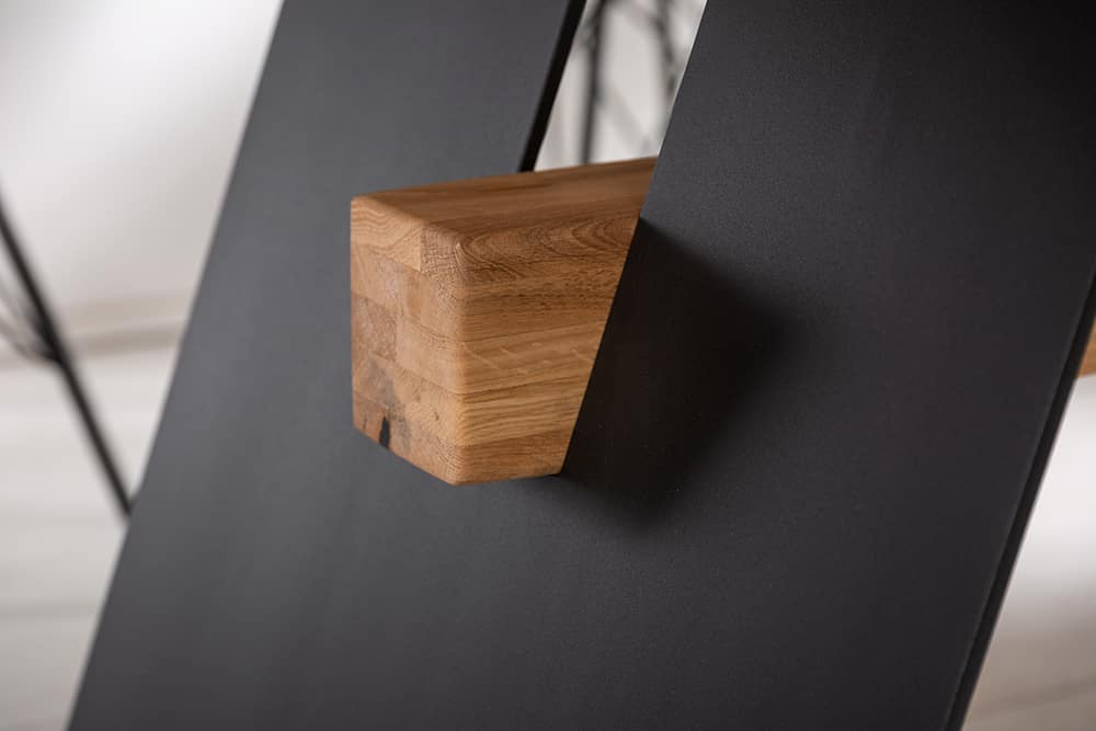 GRAND OAK Mesa de comedor de 240 cm de diseño en roble silvestre natural macizo