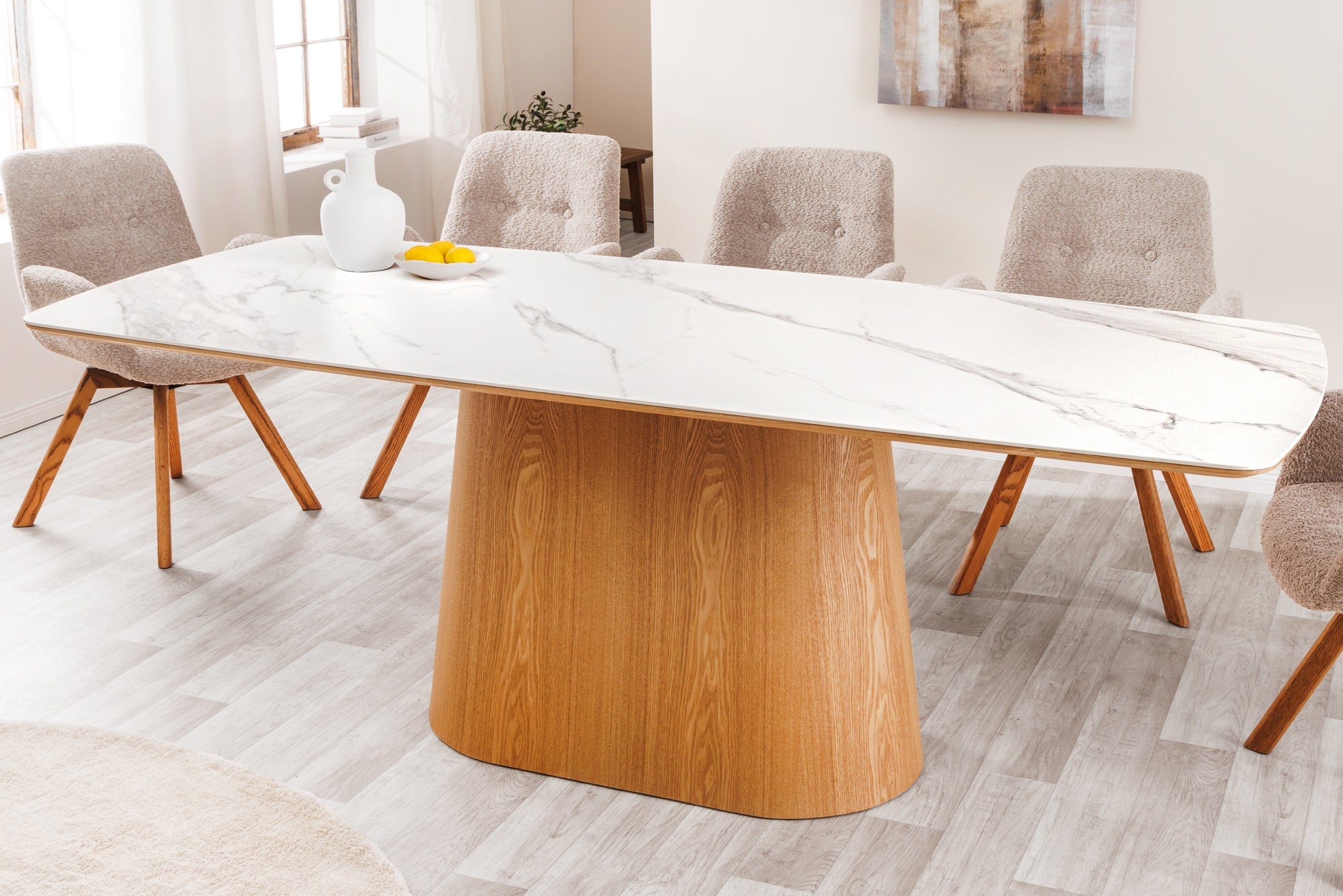 table-a-manger-design-unique-200cm-chene-blanc-ceramique-base-colonne-marbre_45142 (inv)