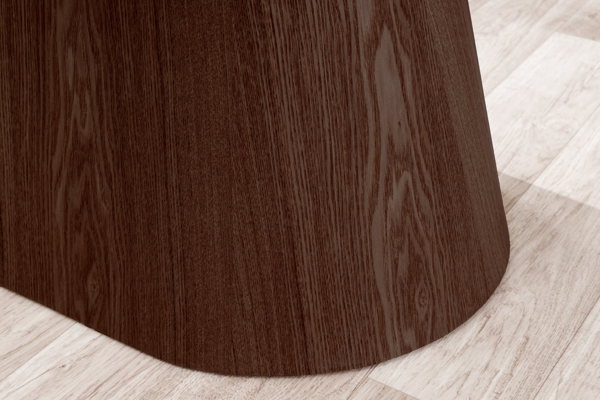 Mesa de comedor de diseño ÚNICO 200cm nogal blanco cerámica columna base