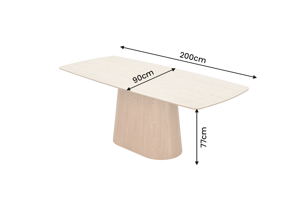 Dimensions de la table