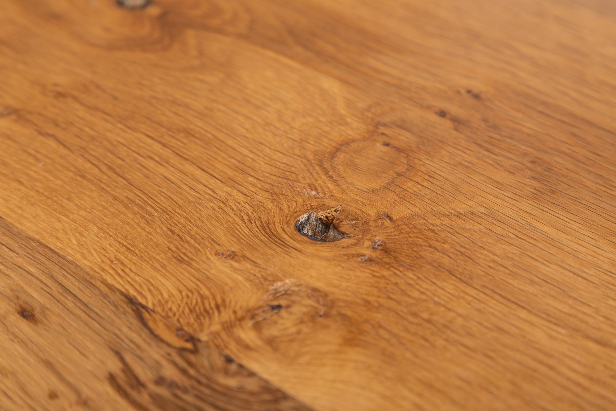 LIVING EDGE mesa de comedor de madera maciza 180cm roble silvestre natural aceitado marco de trineo