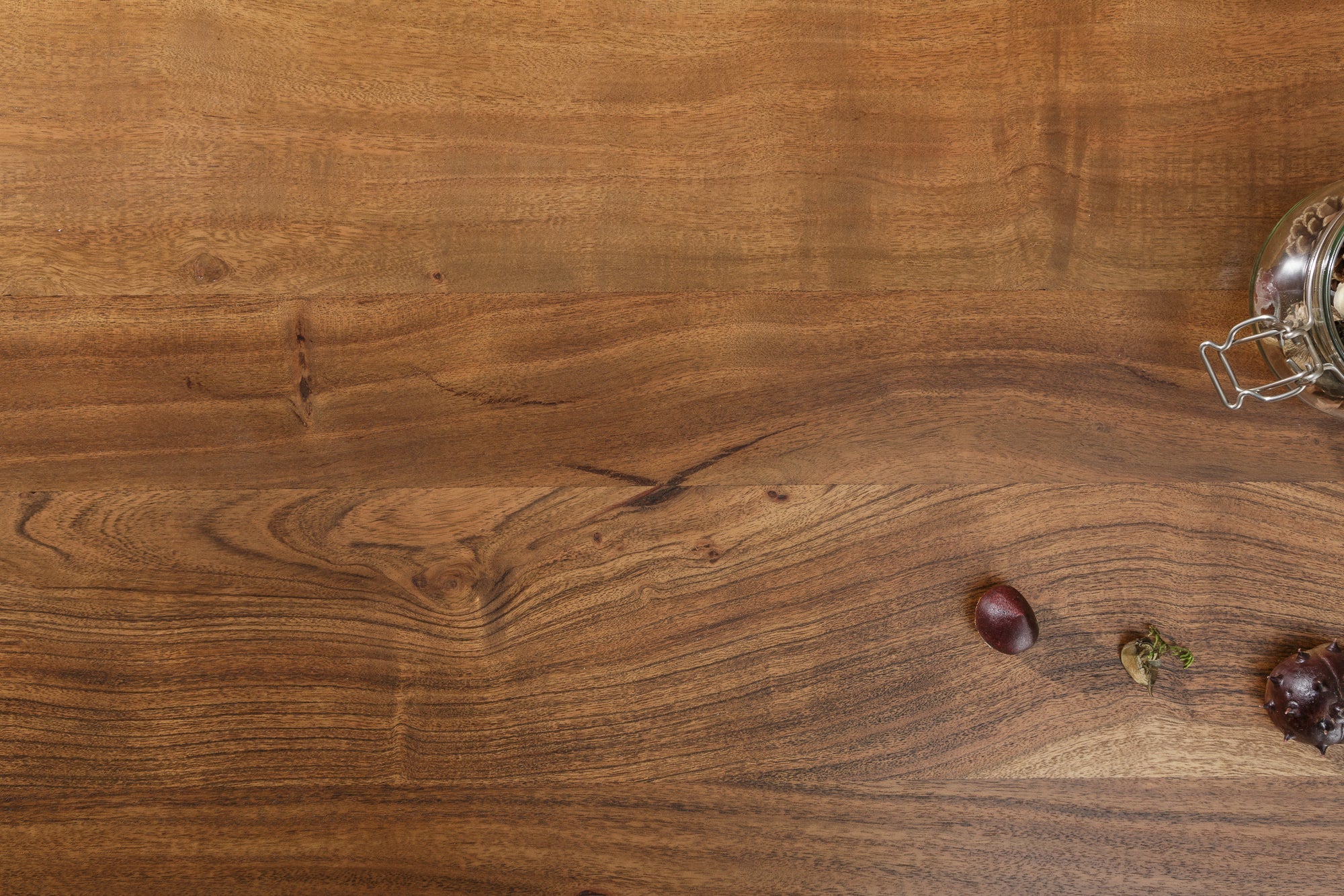 Mesa de comedor de madera maciza MAMMUT NATURE 200cm acacia negro X marco árbol borde superior 6cm