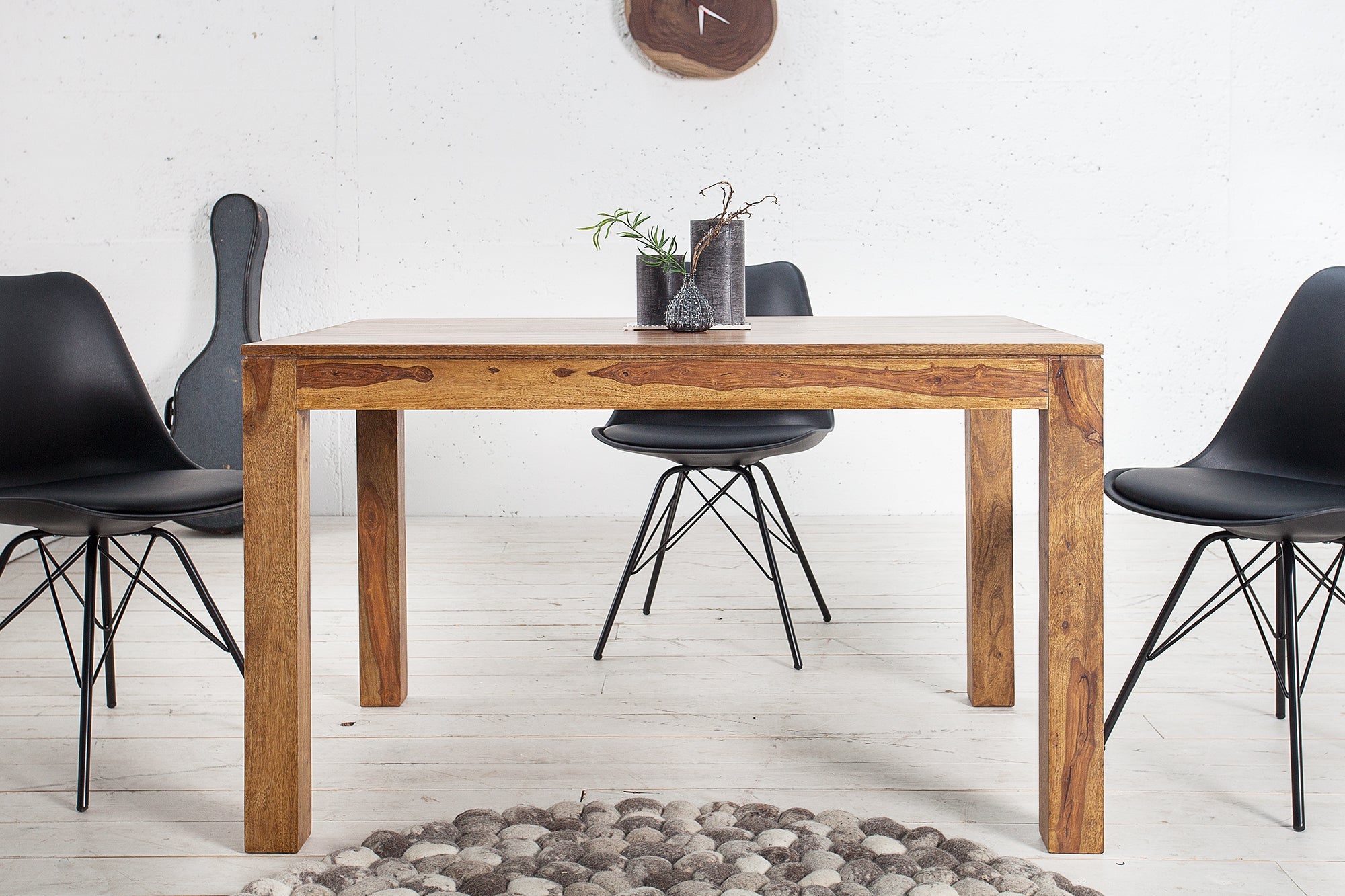 mesa de comedor de madera maciza-puro-120-200cm-piedra de haya-marron-acabado-con-extensiones_20976 (inv)