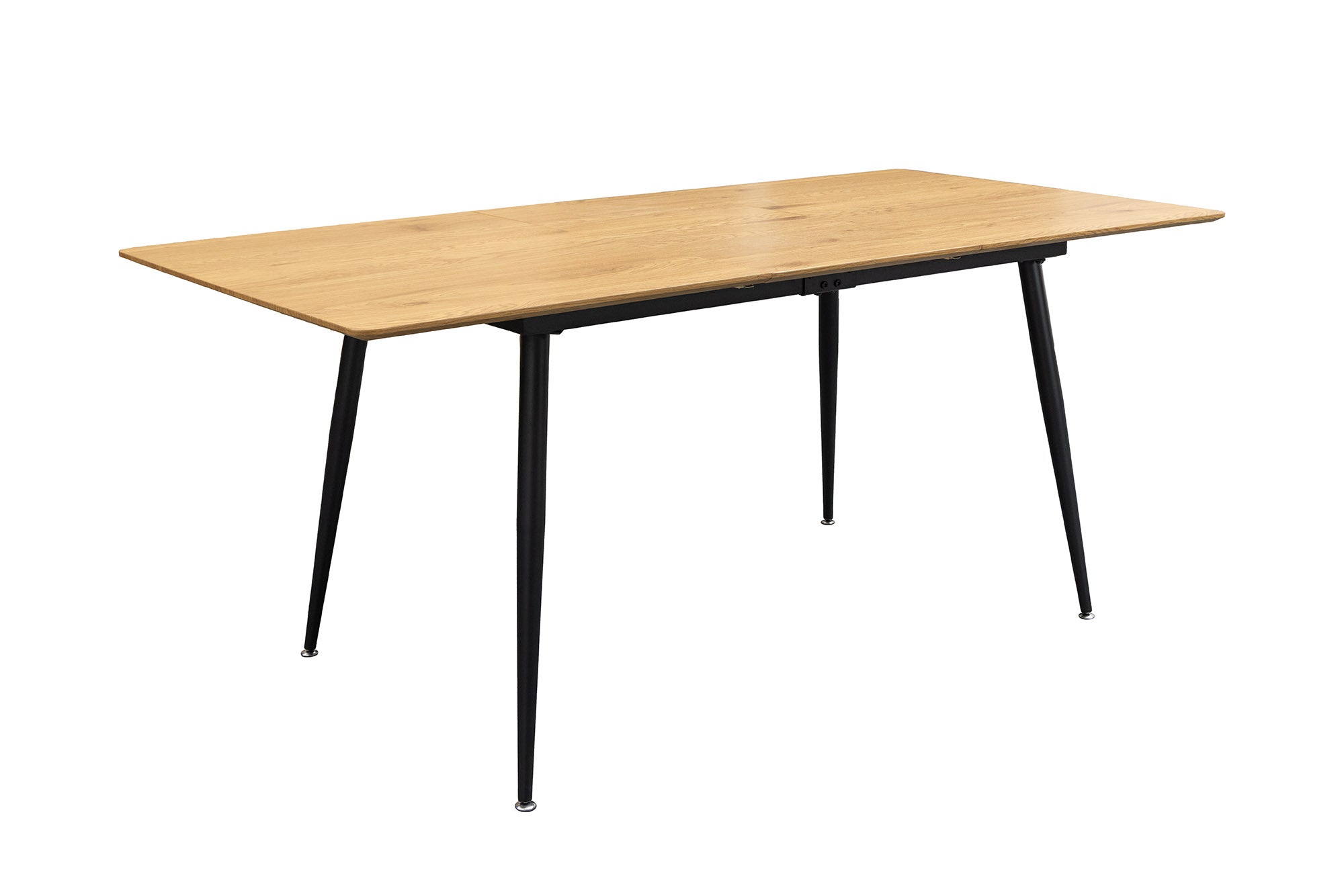 Table à manger extensible APARTMENT 120-160cm chêne sauvage naturel structure métal noir