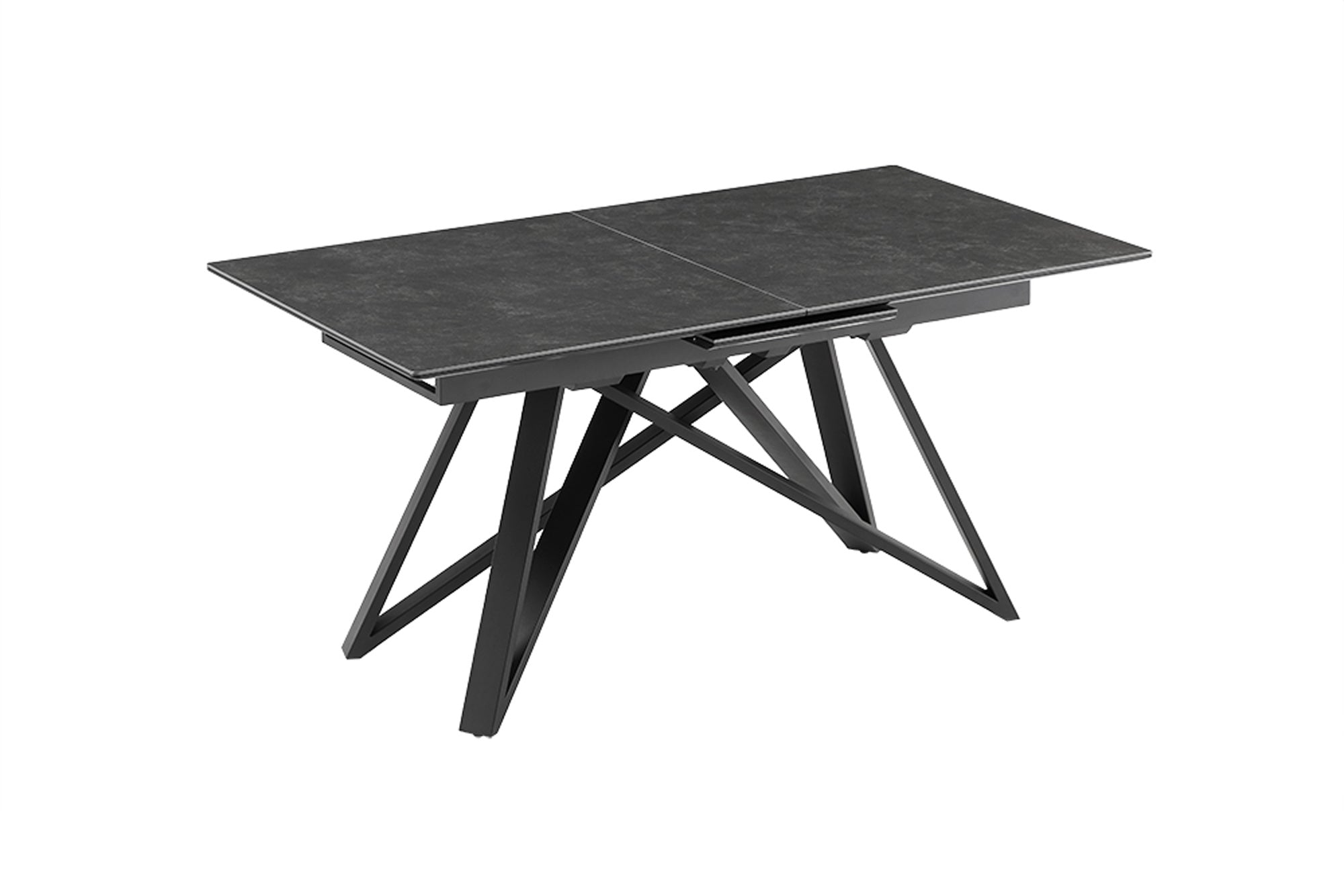 table-a-manger-extensible-atlas-160-200-cm-gris-grafito-ceramica-metal-negro_46500 (inv)