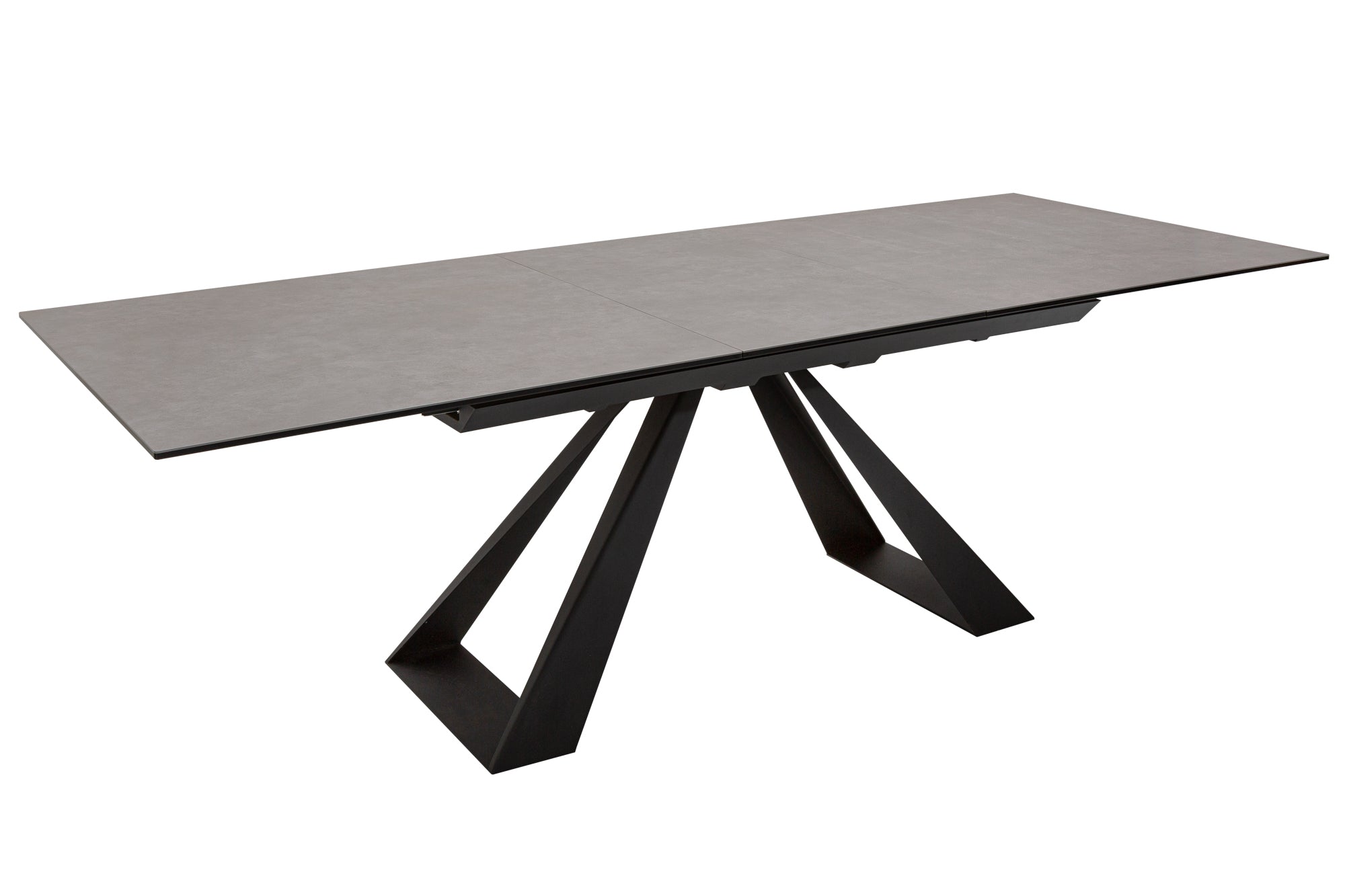 Table à manger extensible CONCORD 180-230 cm en céramique anthracite fabriquée en Italie
