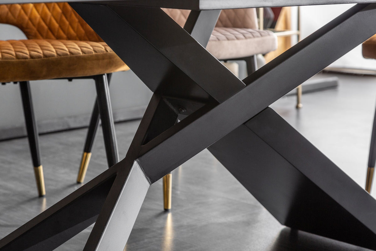 Table à manger extensible EUPHORIA 180-220-260cm céramique taupe anthracite fabriquée en Italie