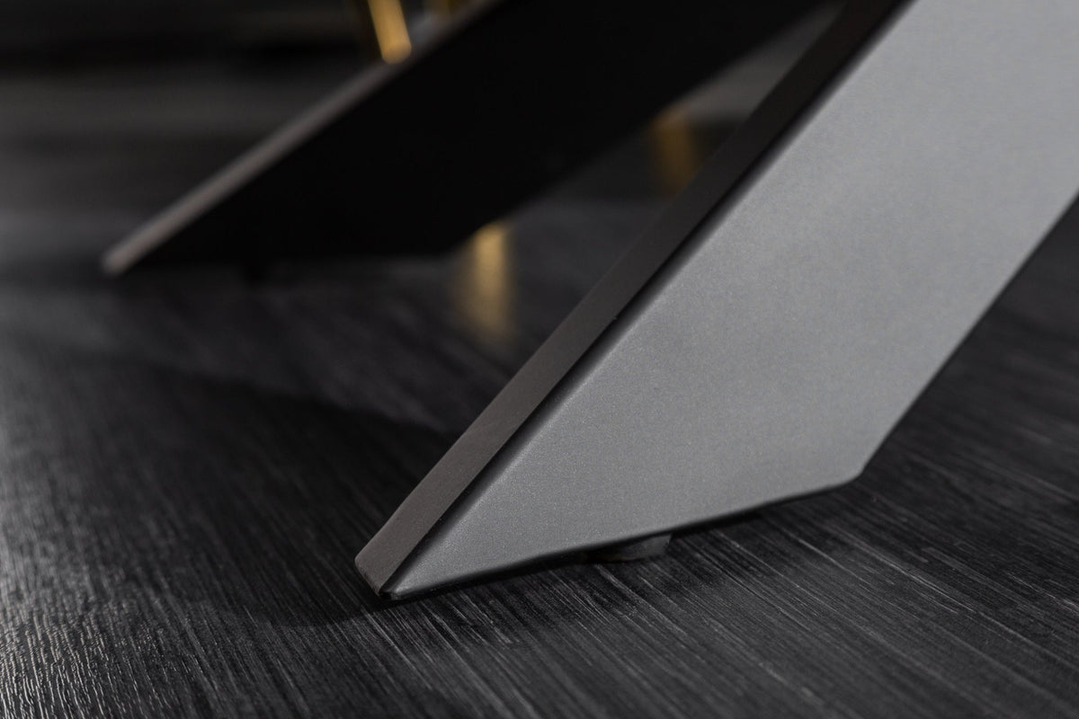 Table à manger extensible EUPHORIA 180-220-260cm céramique taupe anthracite fabriquée en Italie