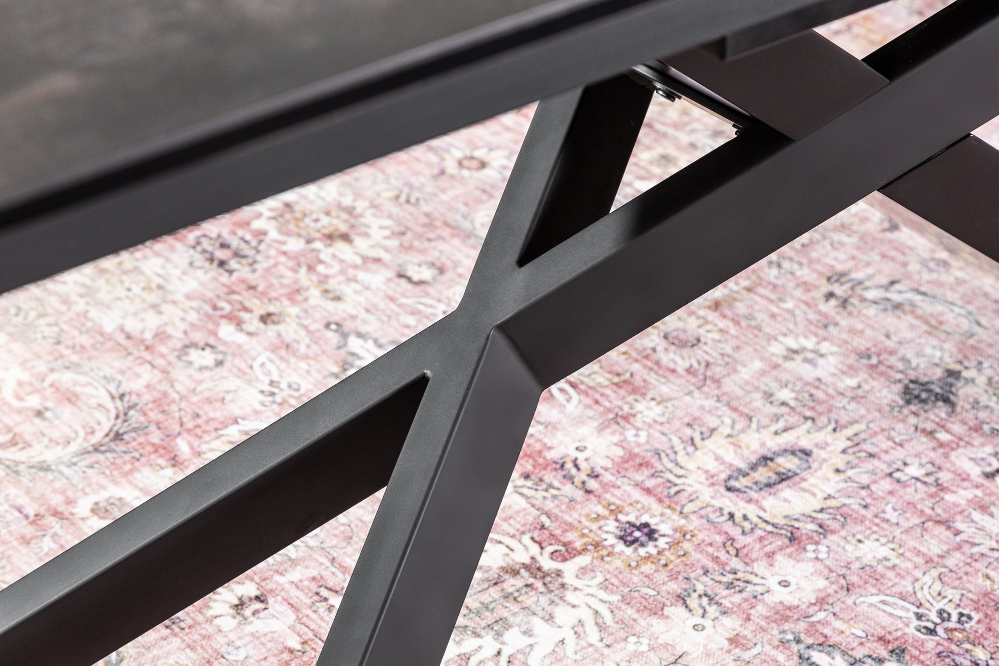 Mesa de comedor extensible EUPHORIA 180-220-260cm en cerámica lava antracita made in Italy