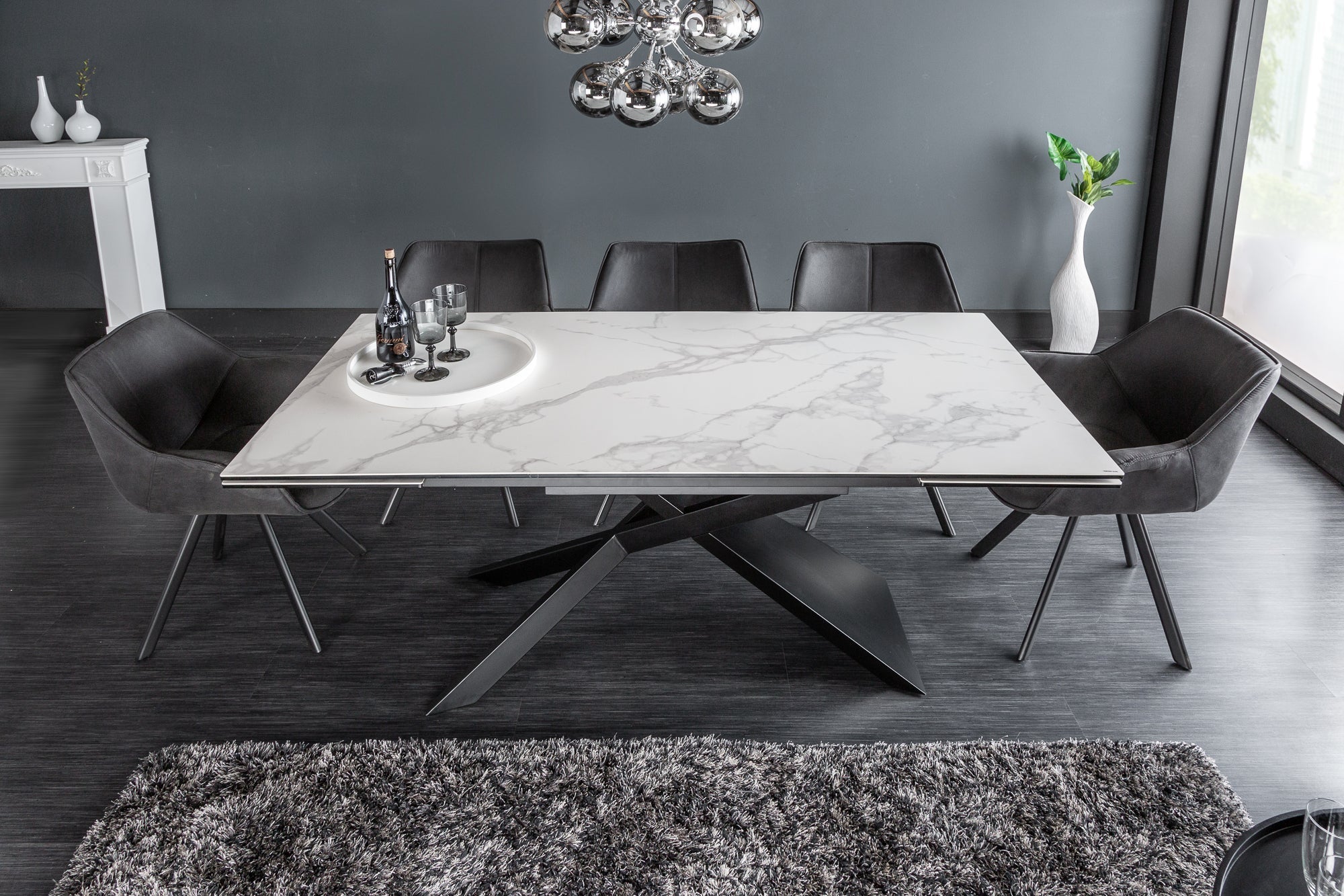 Table à manger extensible fabriquée en Italie - ZAPA