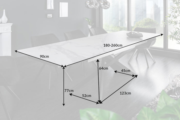 Dimensions de la table