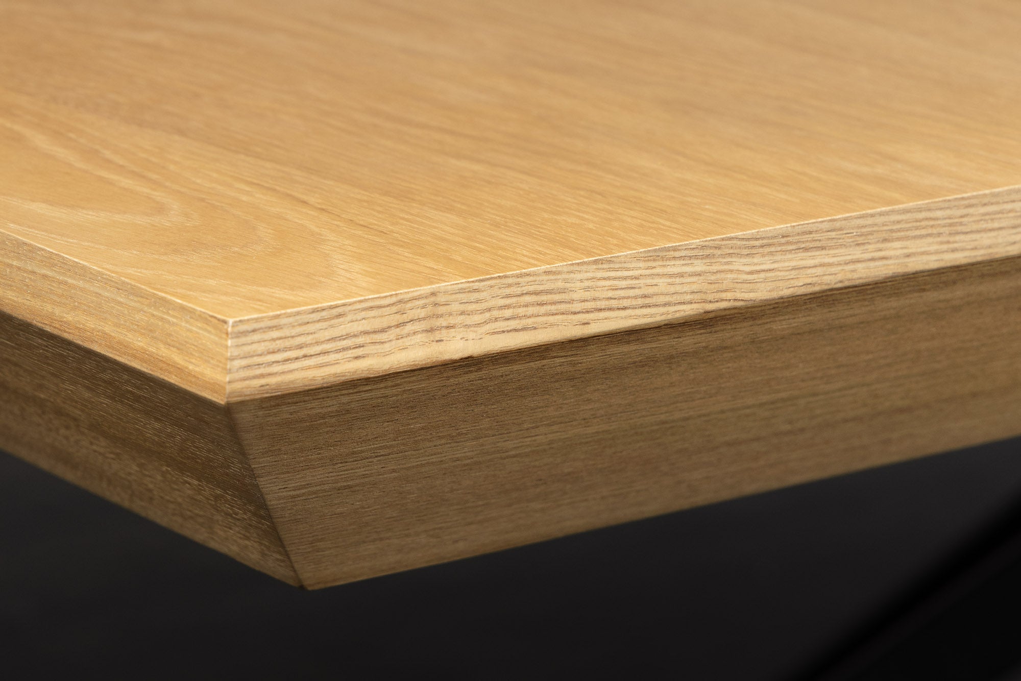 Table à manger extensible GIANT 200-320cm chêne naturel métal noir