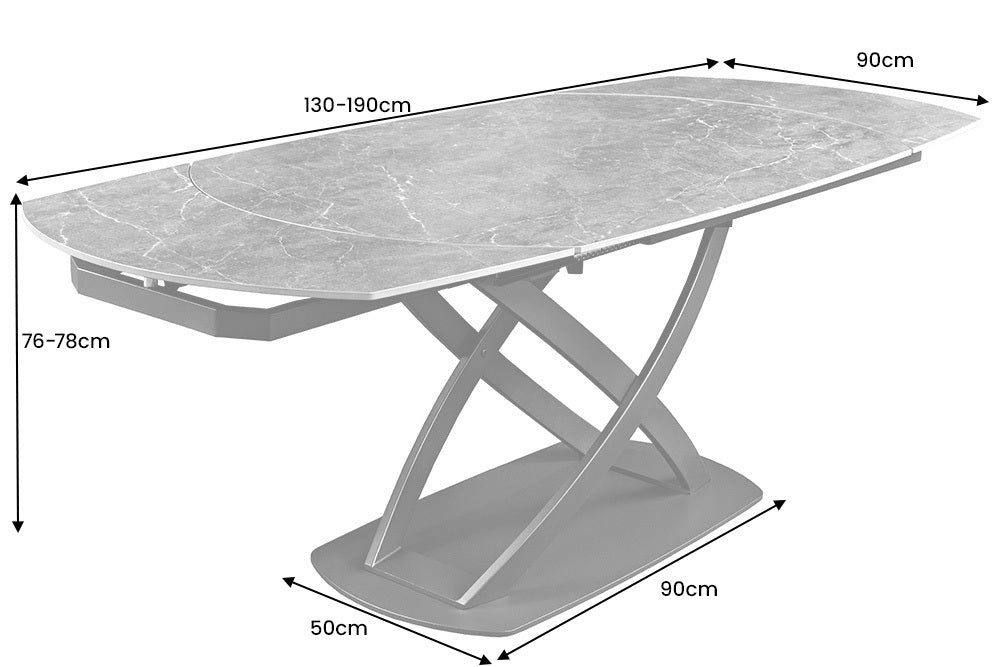 Dimensions de la table