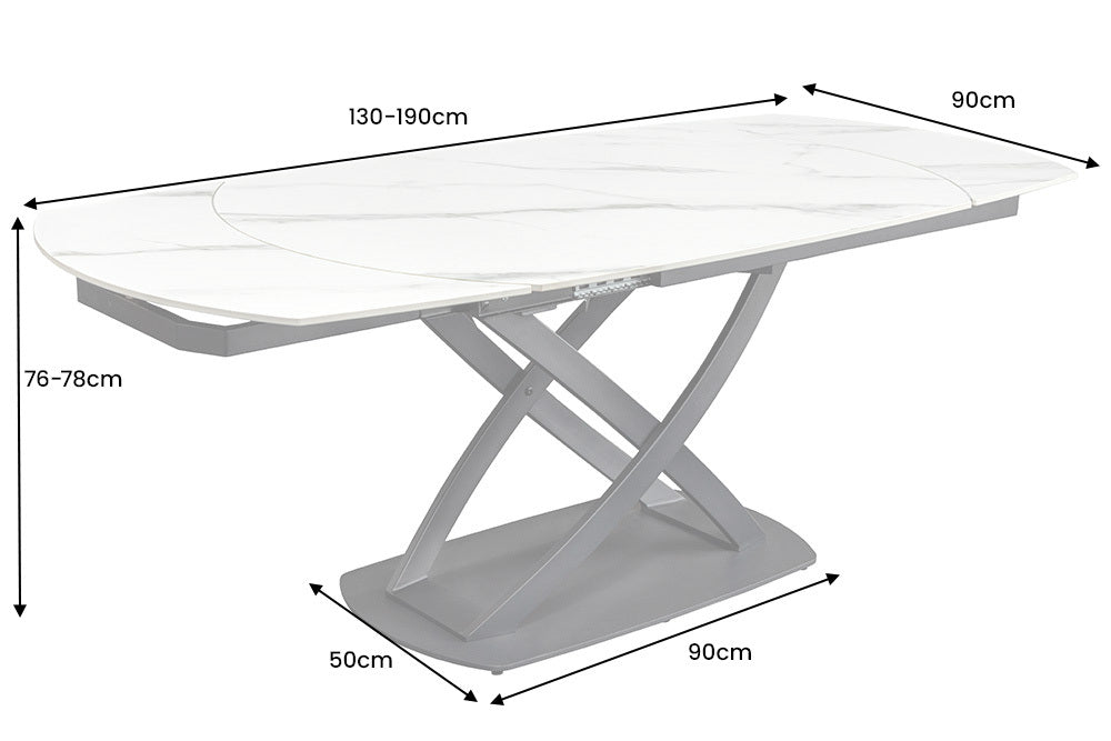 Dimensions de la table