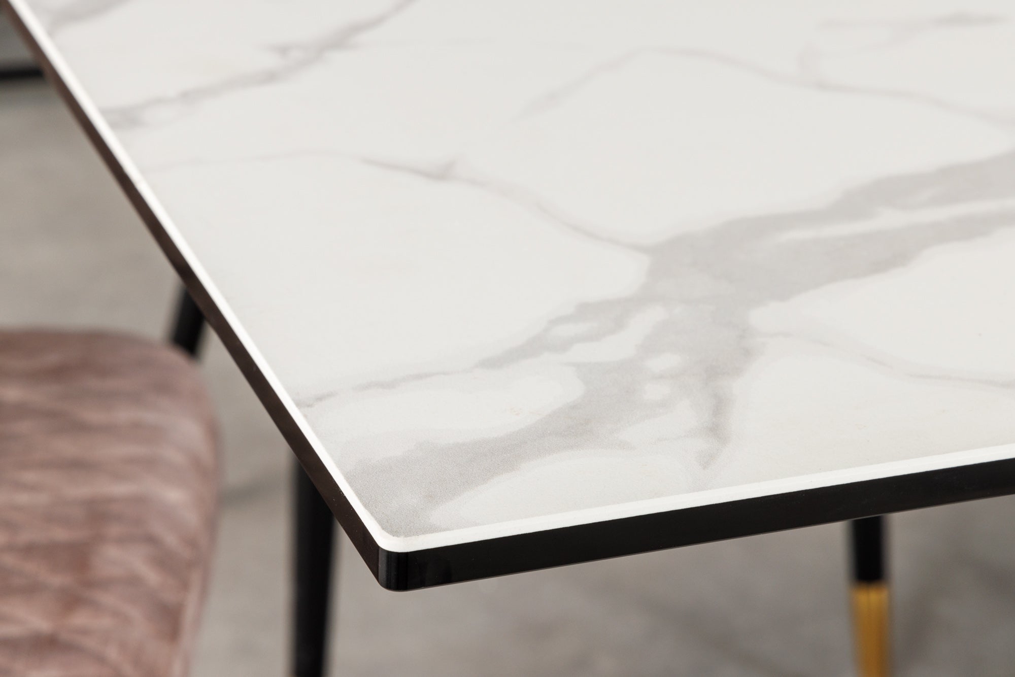 MARAVILLOSA mesa de comedor extensible de cerámica de mármol blanco de 180-220-260cm fabricada en Italia