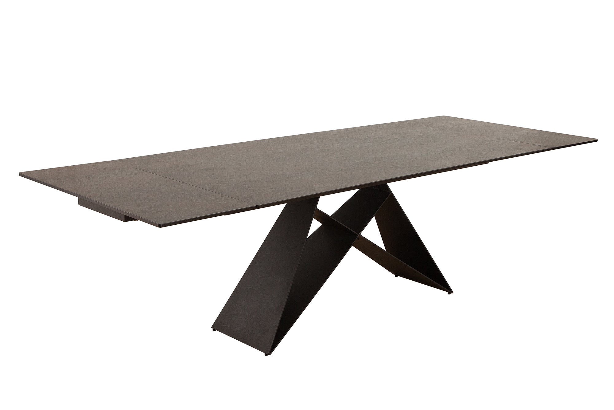 Table à manger extensible PROMETHEUS 180-220-260cm en céramique de lave fabriquée en Italie