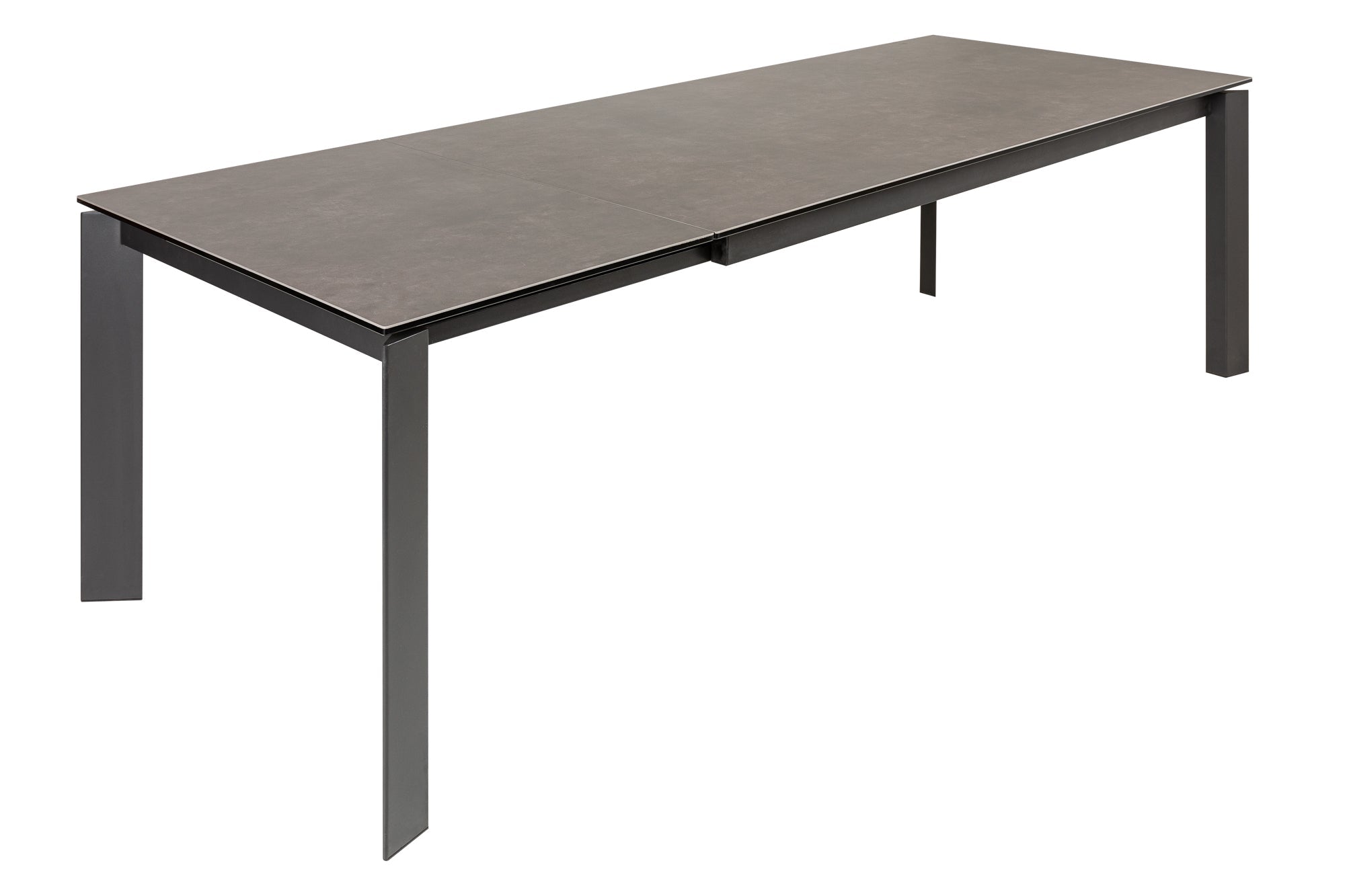 Table à manger extensible X7 180-240 cm en céramique anthracite fabriquée en Italie