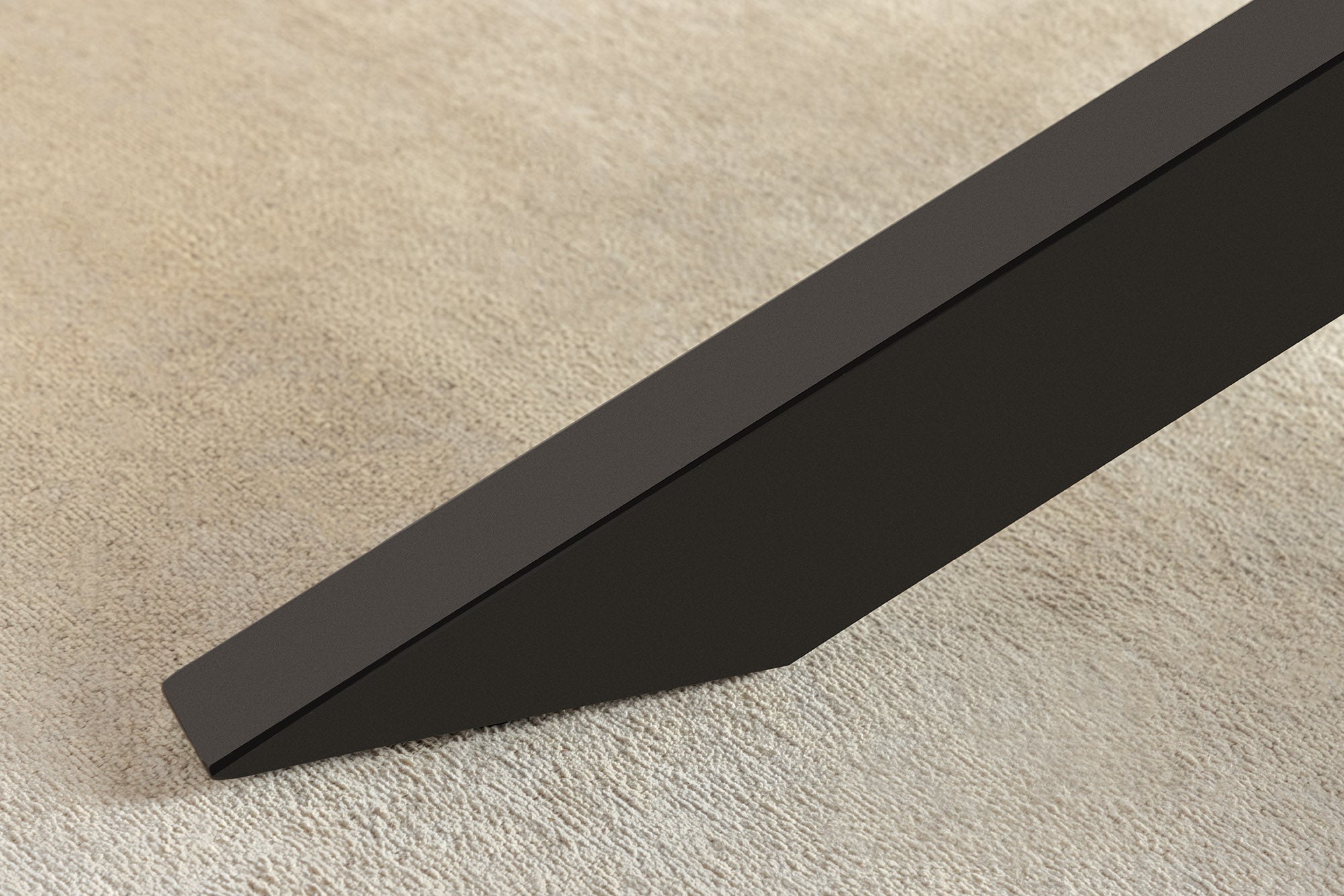 SIGNUM mesa de comedor de madera maciza de mango 220cm marrón oscuro forma de barco marco de estrella