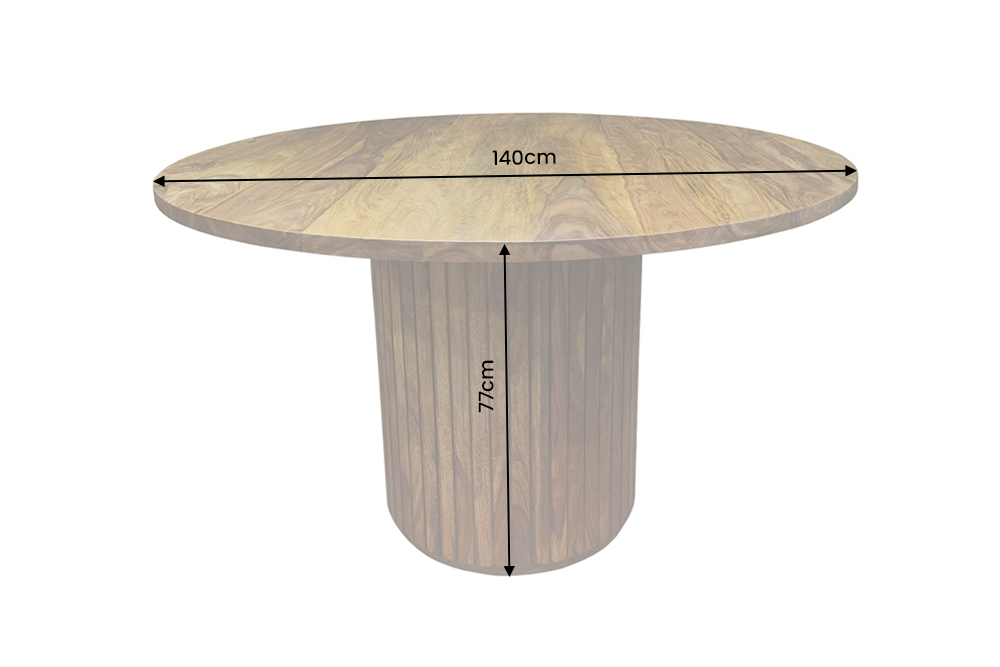 Dimensions de la table
