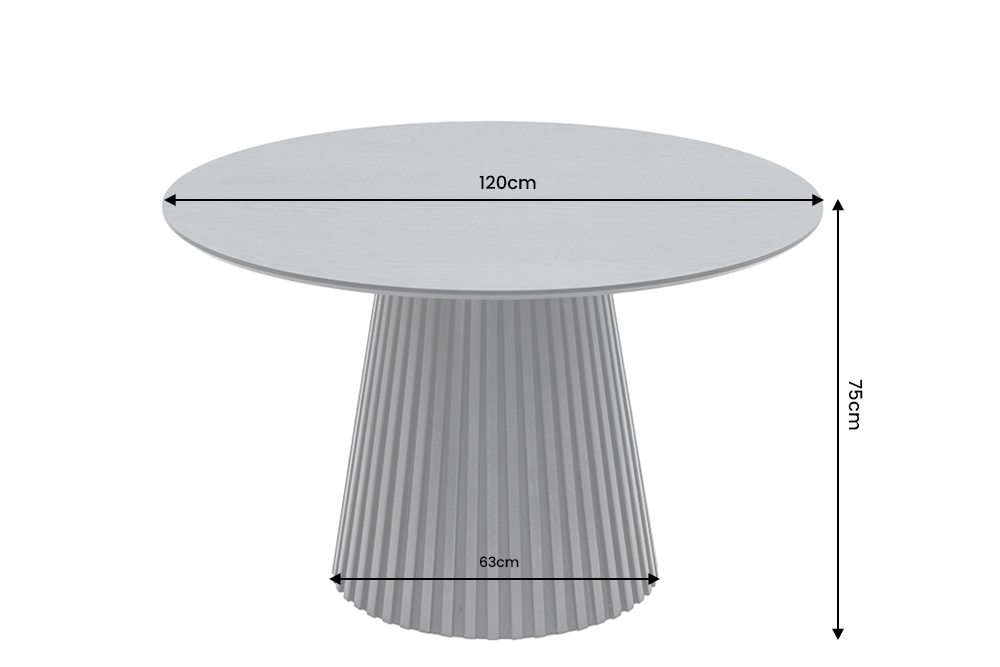Dimensions de la table