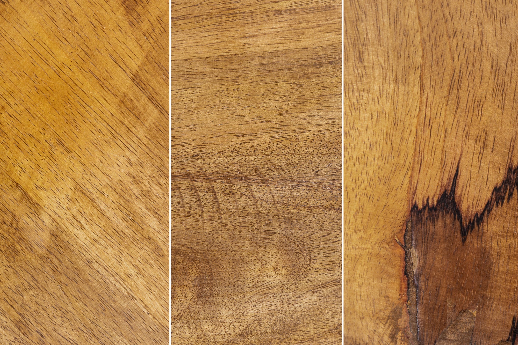 Mesa de centro de diseño DIAMOND 70 cm en madera de mango natural, marco de hierro y latón macizo