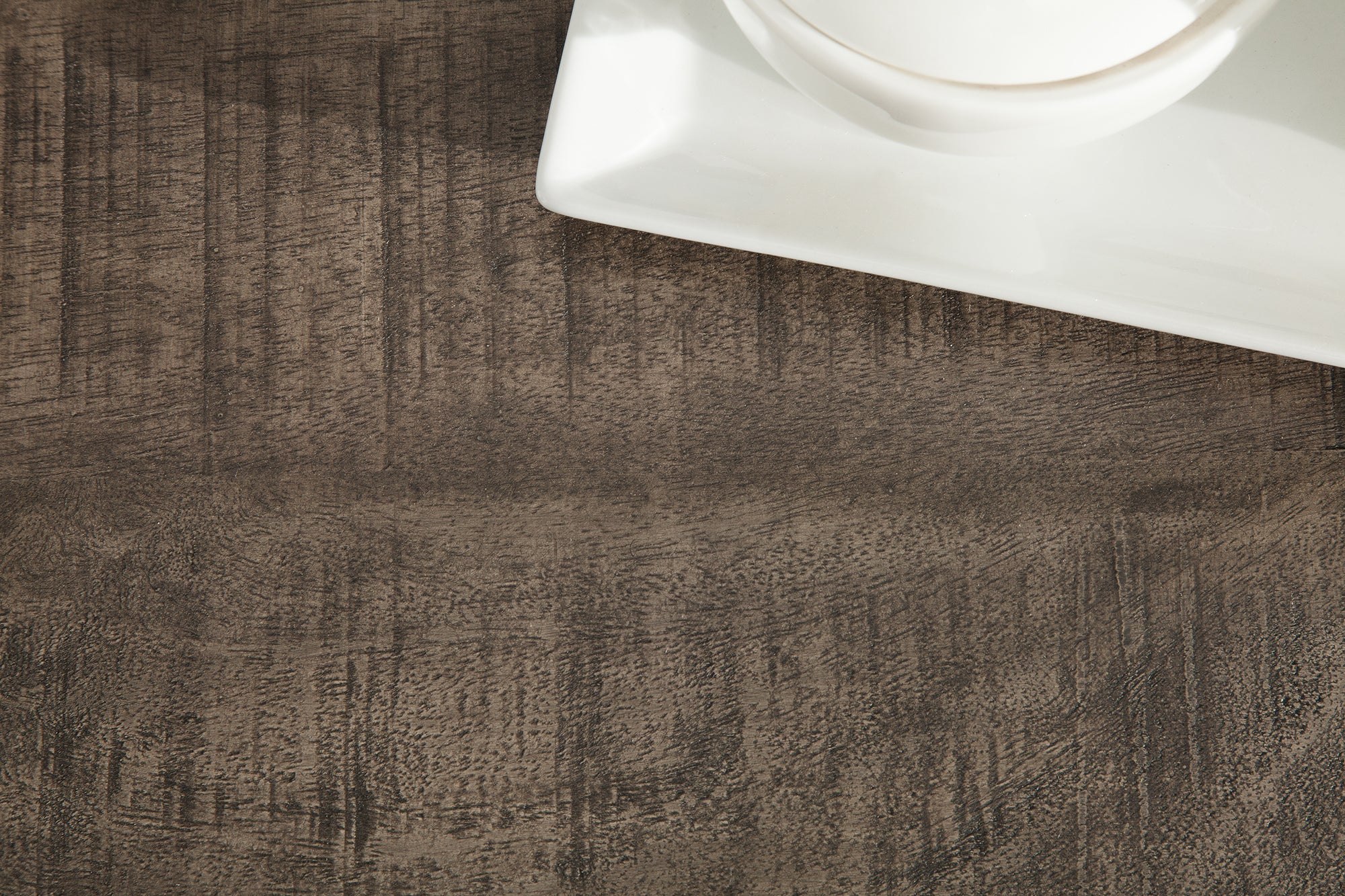 Mesa de centro de diseño IRON CRAFT 100cm madera de mango gris diseño industrial hierro macizo estructura en voladizo