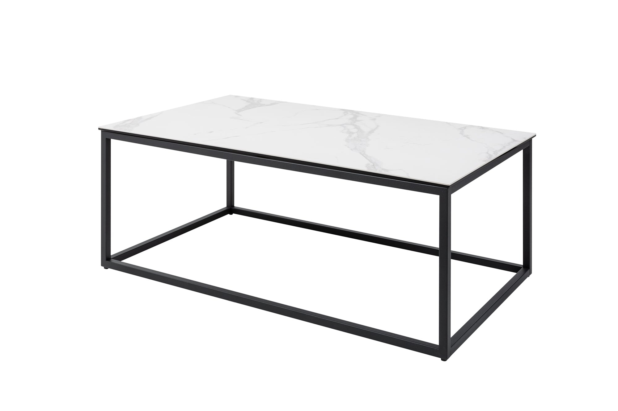 SYMBIOSE 100cm mesa de centro de diseño de cerámica de mármol blanco hecho en Italia