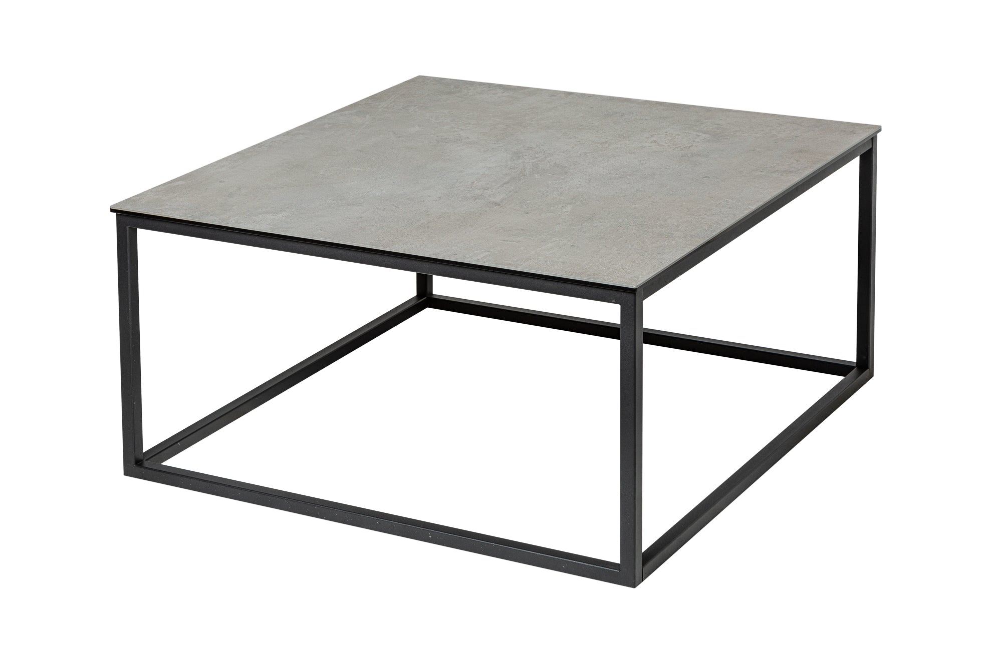 SYMBIOSE 75cm mesa de centro de diseño de cerámica gris hormigón made in Italy